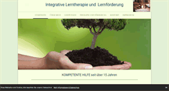 Desktop Screenshot of integrative-lerntherapie.eu